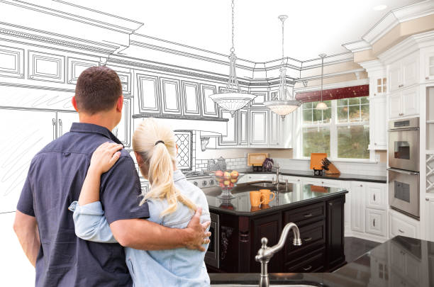 Professional Cabinet Installation technician working in Woodinville, WA